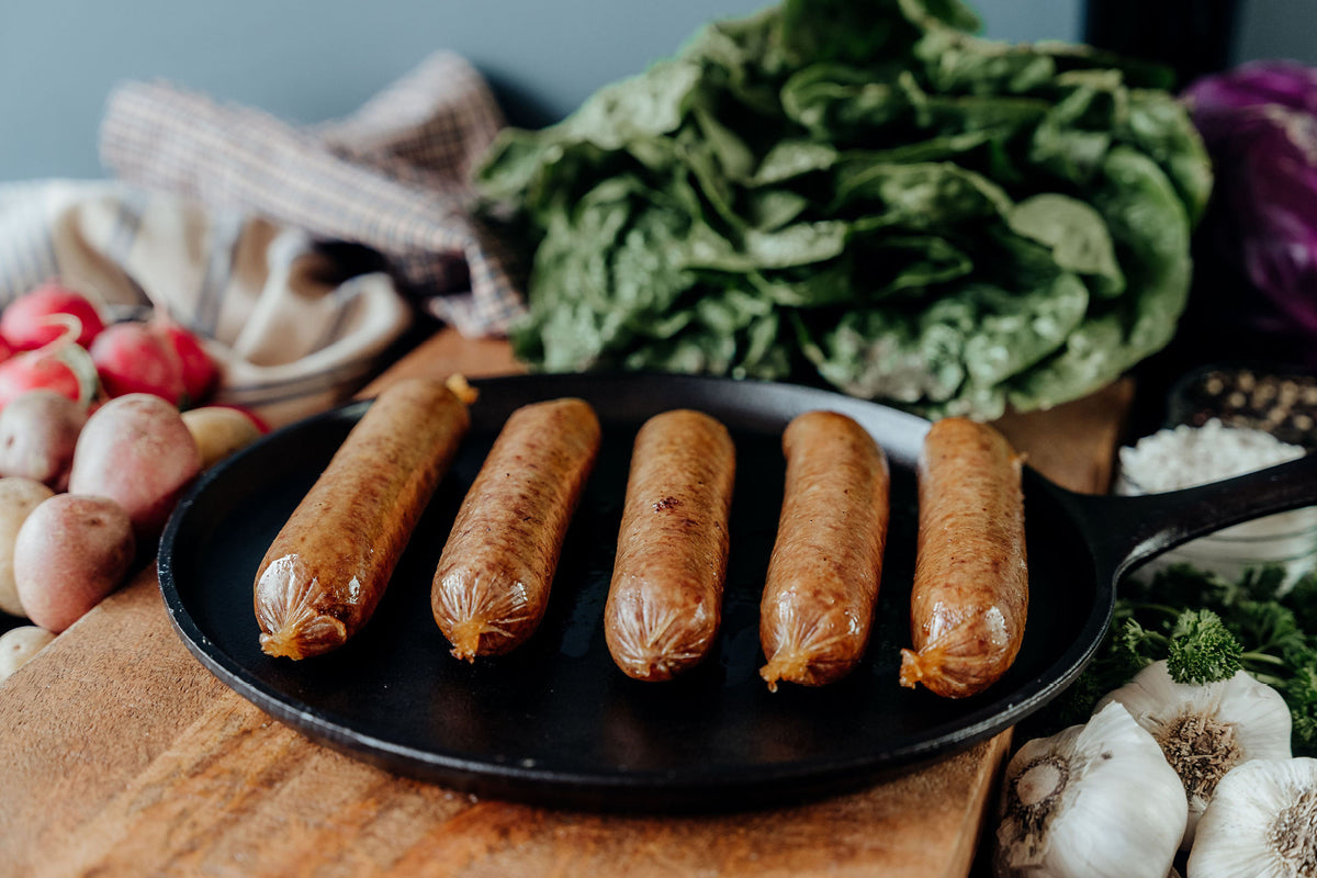 Sugar Free Smoked Pork Bacon Bratwurst - 1.25 lb pkg
