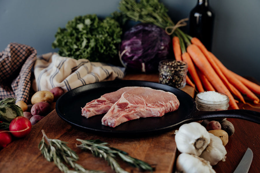 Fresh Cut Pork Chops - two 6 oz chops