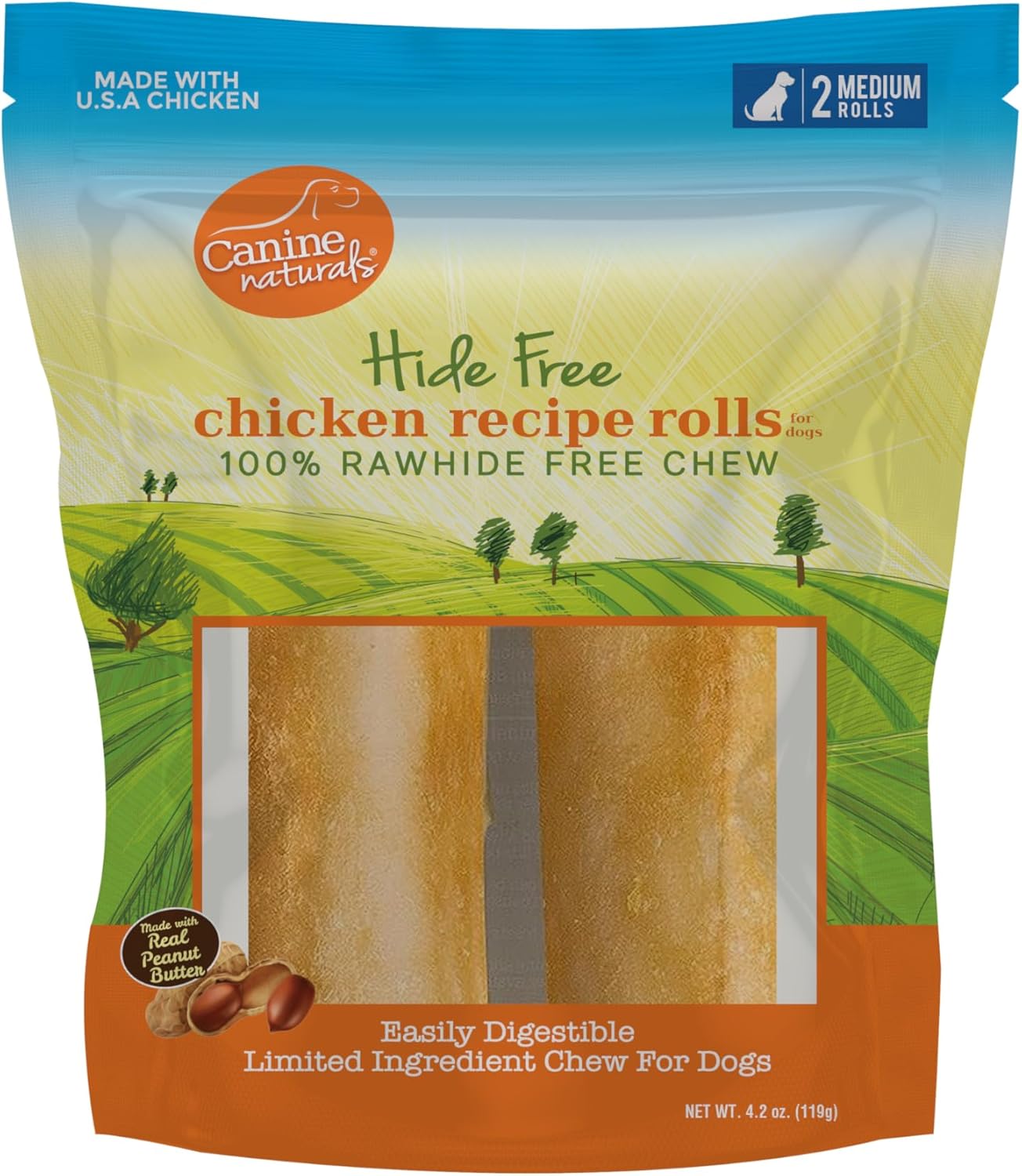 CHICKEN CHEW 4i ROLL 2PK