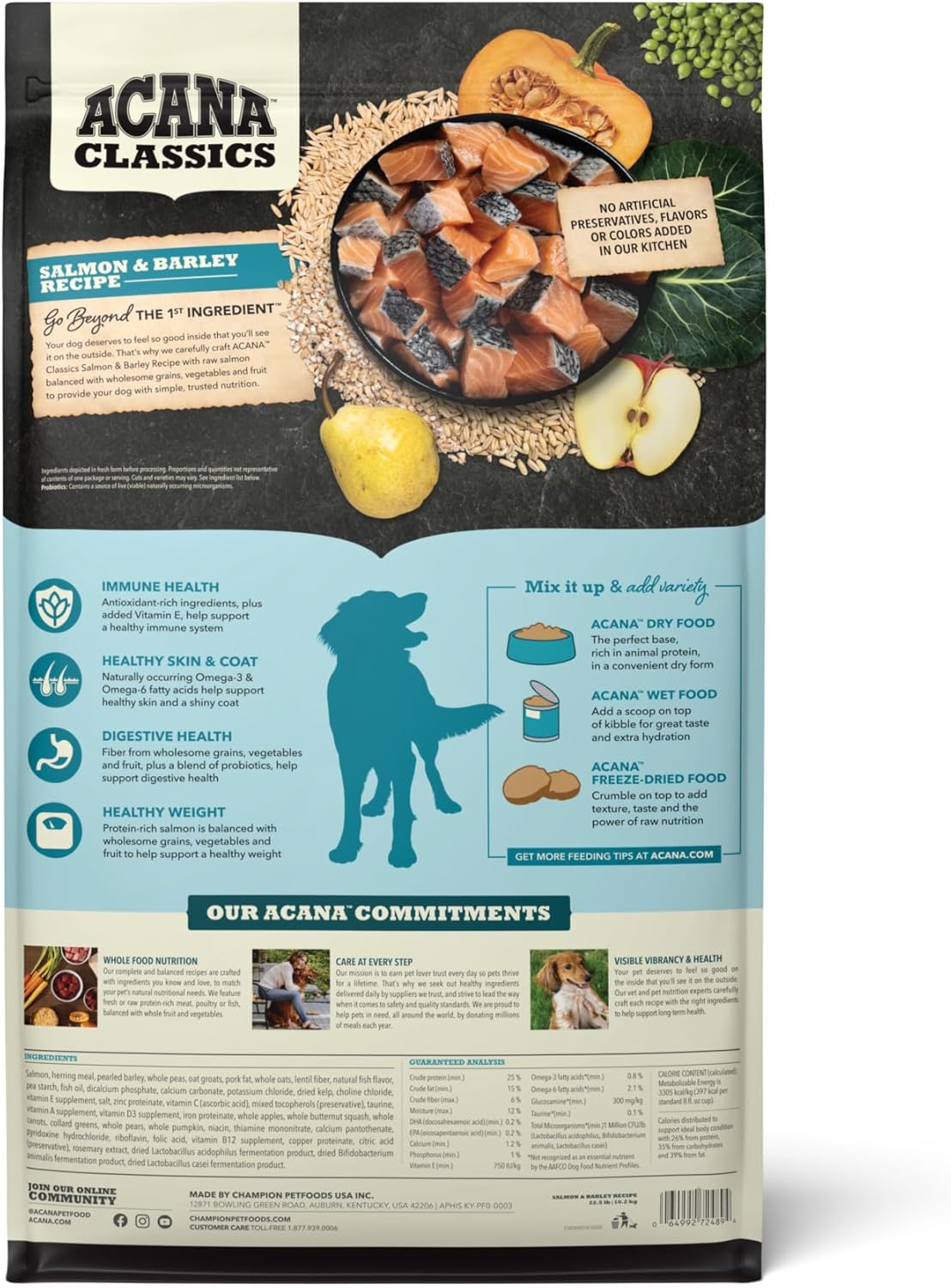 ACANA C  SALMON BARLEY 22.5LB