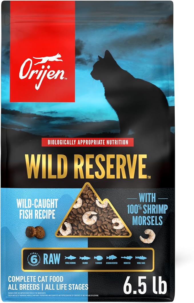 ORIJEN Wild Reserve Dry Cat Food Wild-Caught Fish Recipe 6.5lb Bag