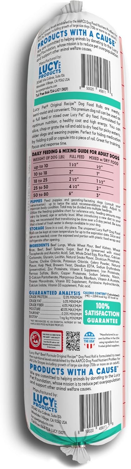 Lucy Pet Beef Roll 4 lb