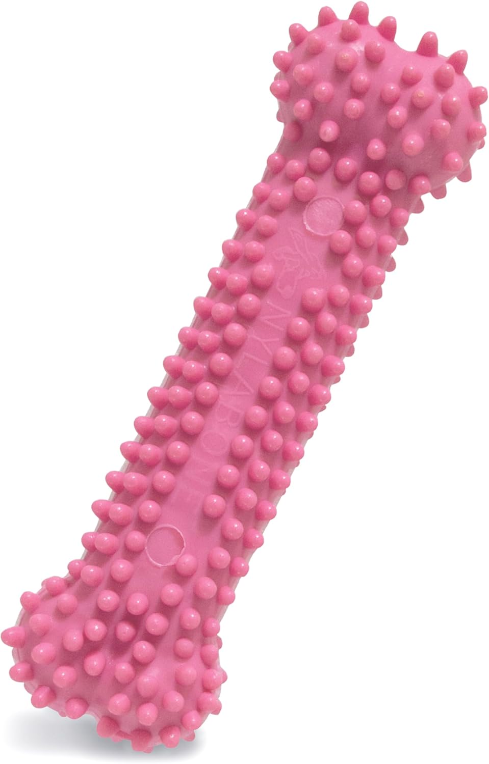 Nylabone Textured Teething Bone Puppy Chew Toy, Soothing Puppy Teething Bone, Enrichment Toy for Puppies, Pink, Chicken Flavor, X-Small Dogs - Up to 15 Ibs
