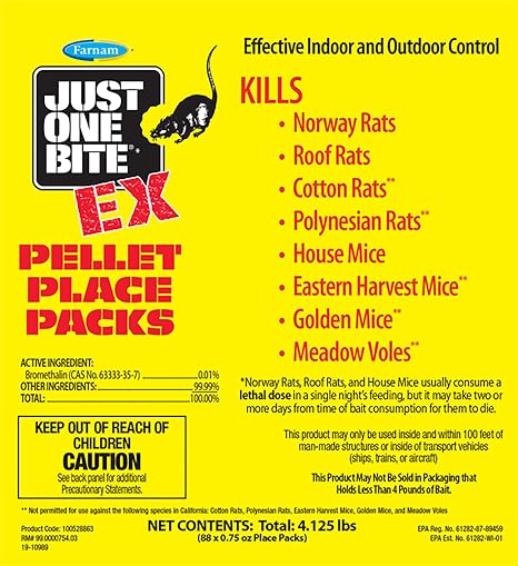 Farnam Just One Bite EX Pellet Place Packs 88ct