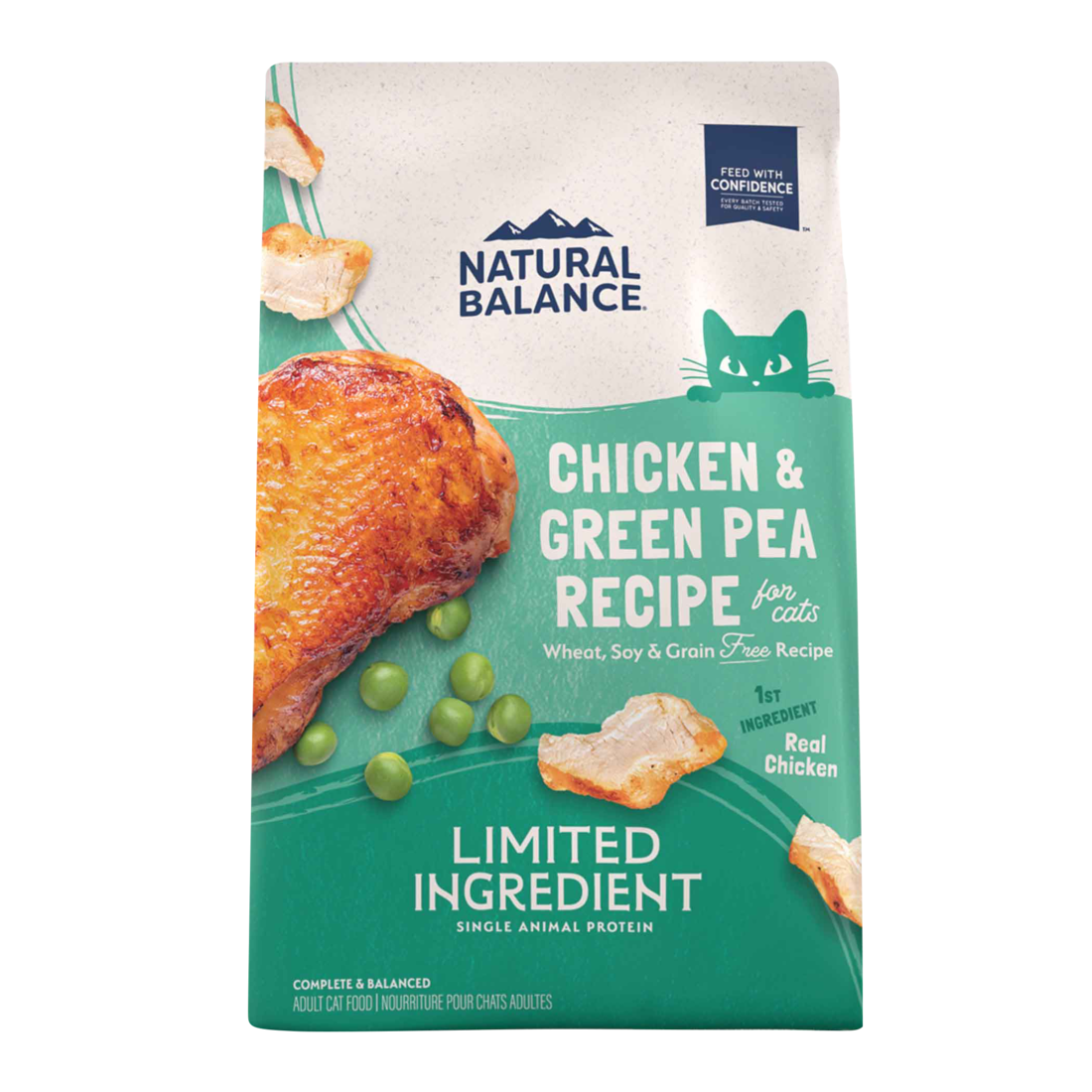 NBP DRY CAT LID CHKN/PEA 10#