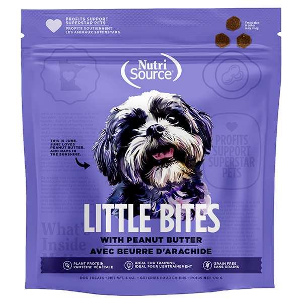 NutriSource LITTLE BITES PBUT TREAT 6OZ
