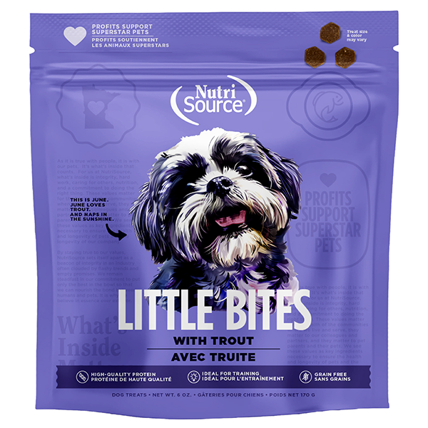 NutriSource LITTLE BITES TROU TREAT 6OZ