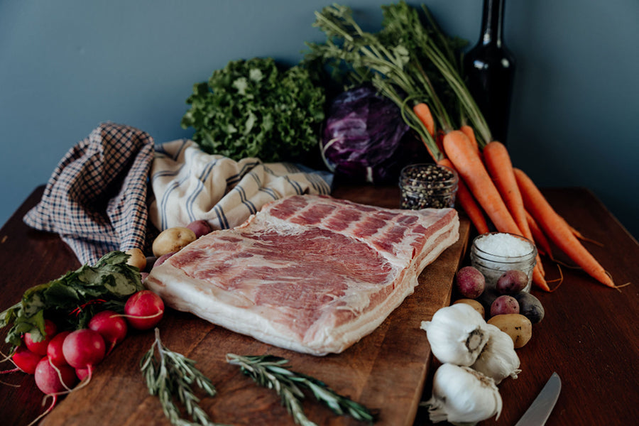 Fresh Skin-On Pork Belly - 4 lbs