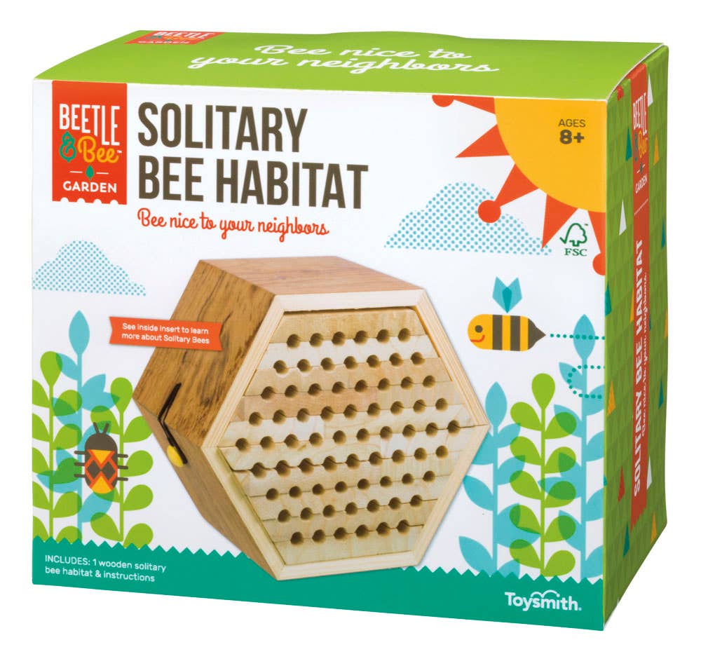 Toysmith - Beetle & Bee Solitary Bee Habitat