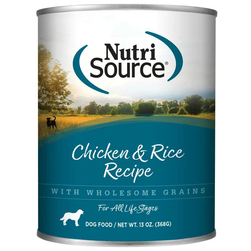 NutriSource Chicken Grain Free Wet Dog Can, 13-oz