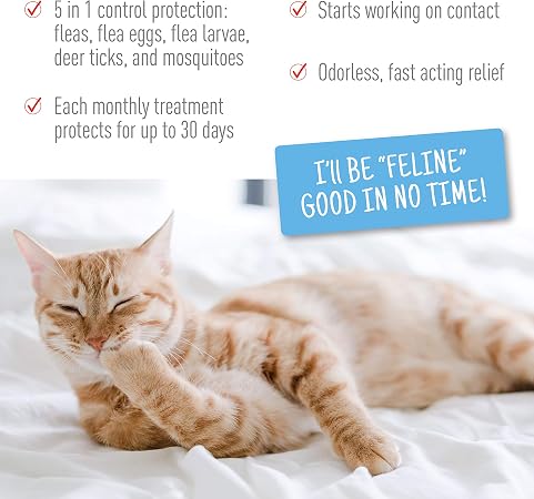 Adams Plus Flea & Tick Spot On for Cats Over 2.5 lbs but Under 5 Pounds 3 Month Supply
