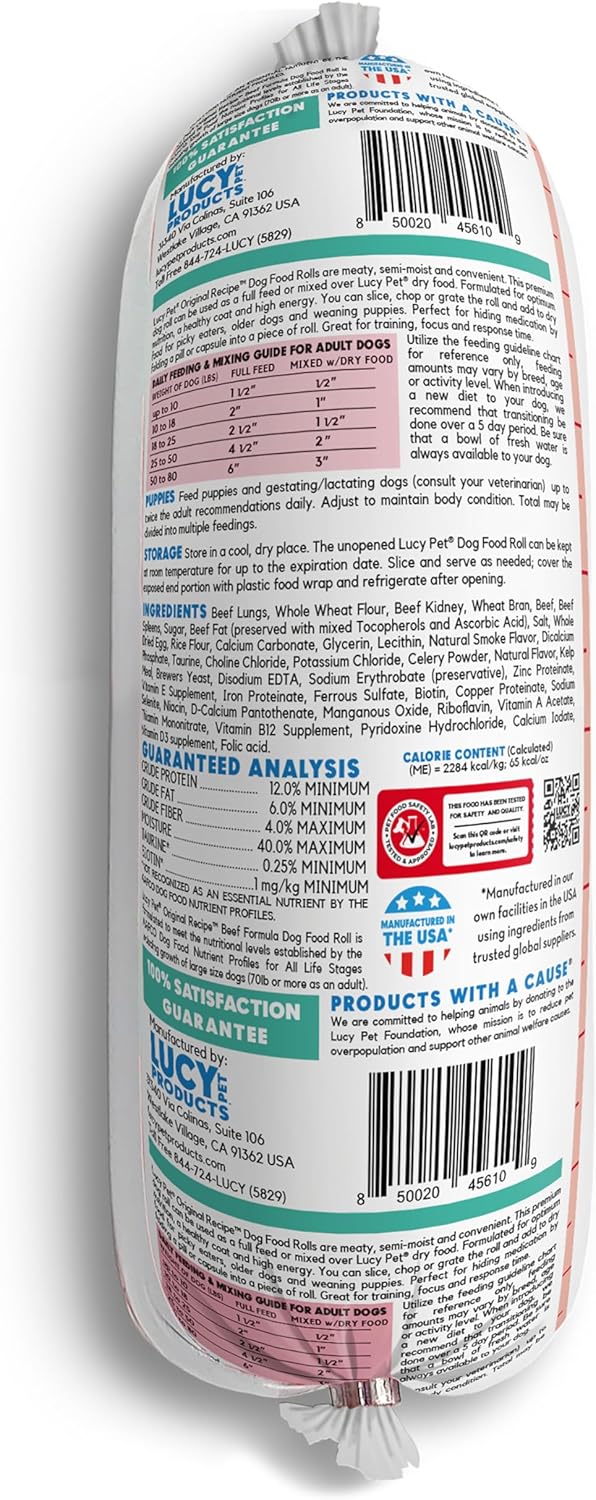 Lucy Pet Beef Roll 2.25 lb