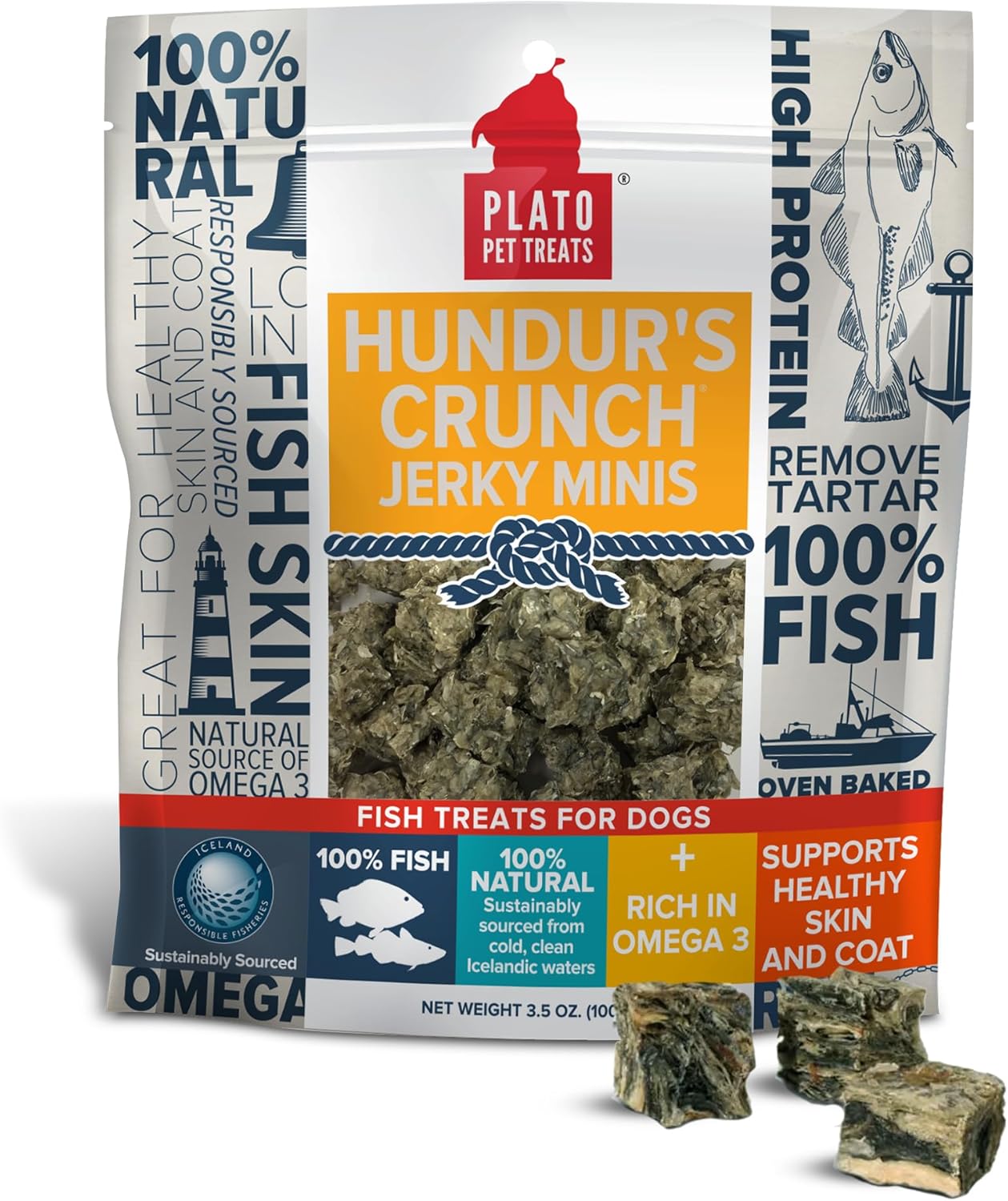 Plato Hundurs Fish Skin Minis