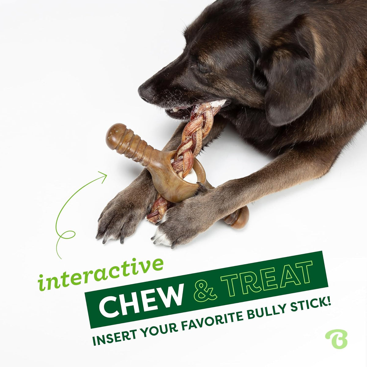 Benebone Pawplexer Bacon Flavored Dog Chew Toy Small
