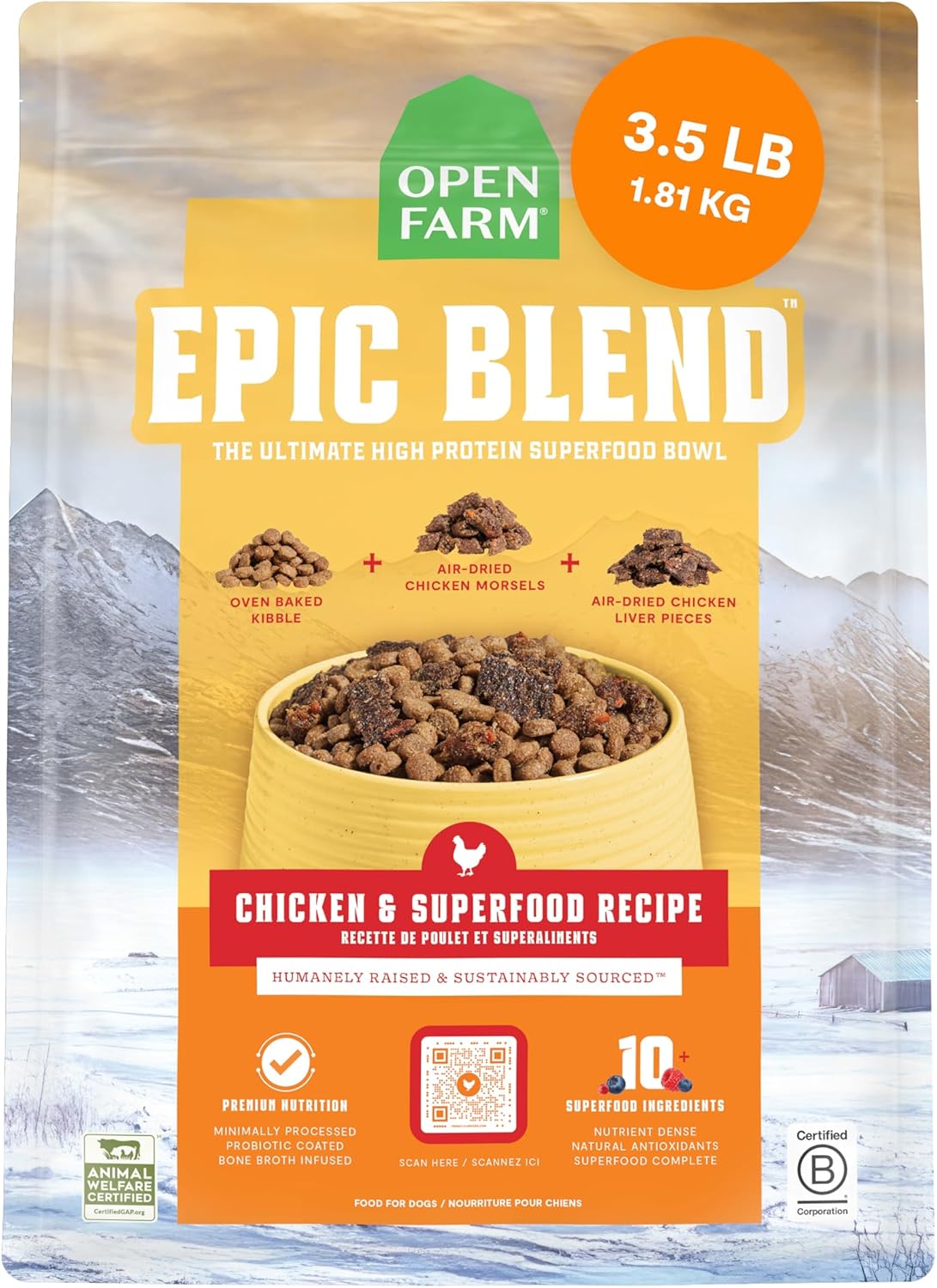 OPEN FARM EPIC CHICKEN SF 3 LB