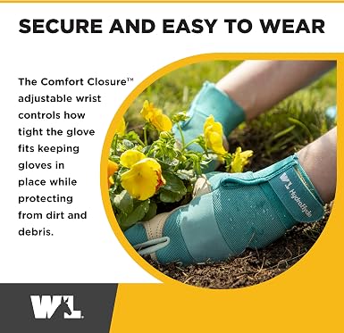 Wells Lamont Women's Hybrid Work/Gardening Gloves Small/Medium