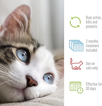 Adams Plus Flea & Tick Spot On for Cats Over 2.5 lbs but Under 5 Pounds 3 Month Supply