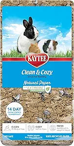 Kaytee Clean & Cozy Natural Paper with Extreme Odor Control Bedding, Made with 100% Recycled Paper XTRM ODOR24L