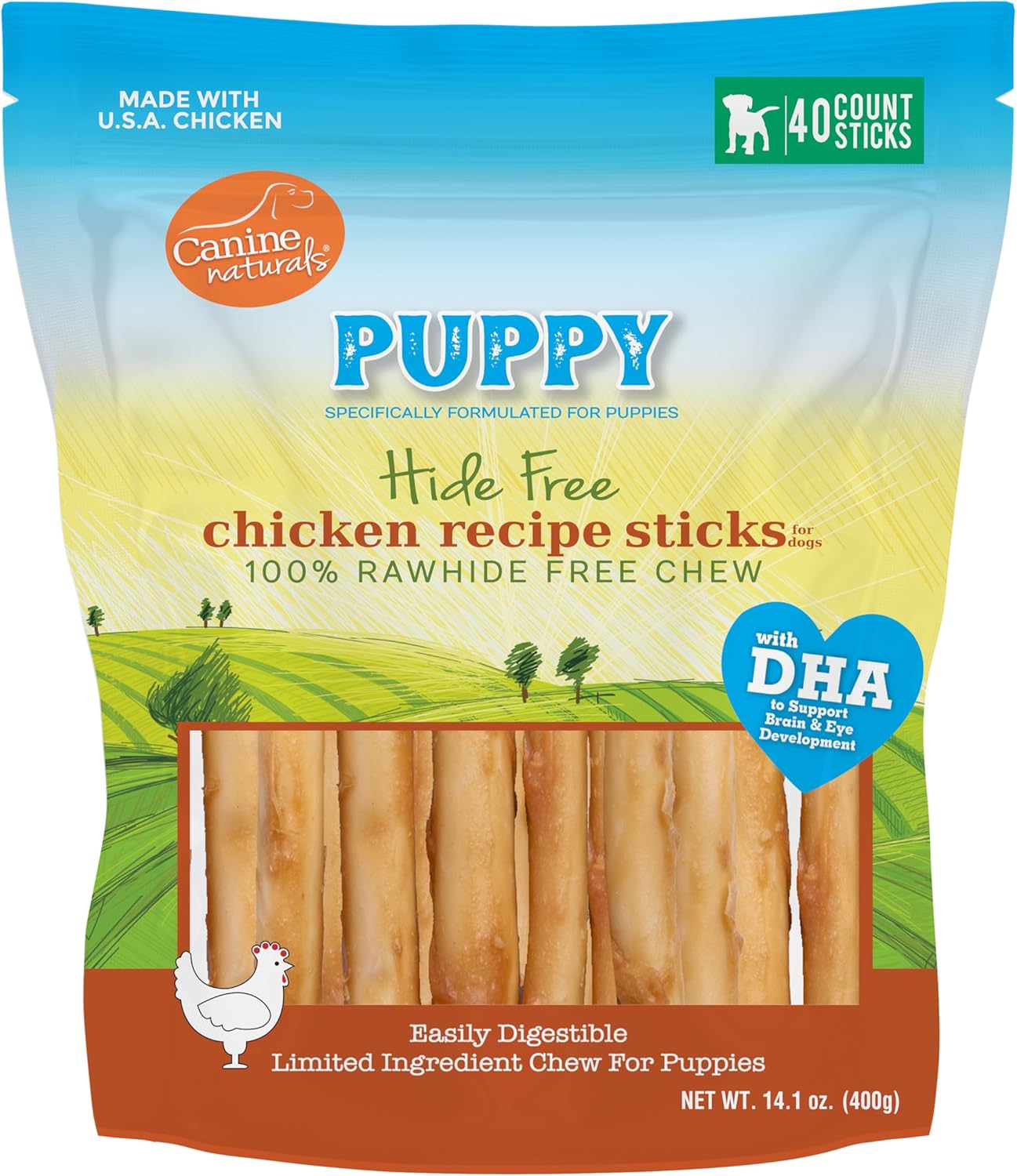 CN CHICKEN PUPPY 5i STIK 40PK