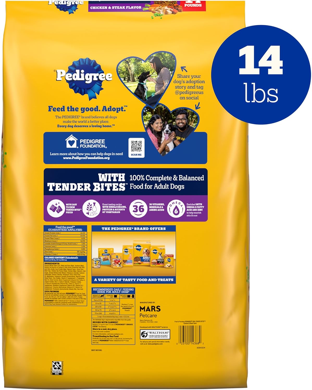 PEDIGREE Chicken & Steak 14lb