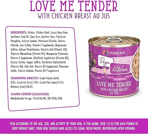 Weruva dog Love Me Tender 10oz