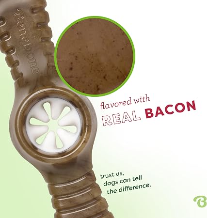 Benebone Pawplexer Bacon Flavored Durable Dog Chew Medium