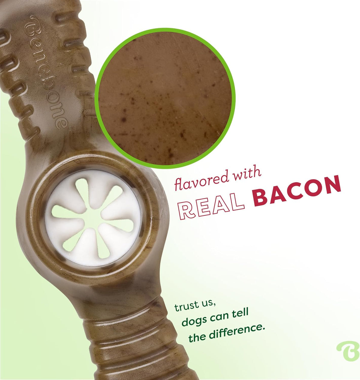 Benebone Pawplexer Bacon Flavored Dog Chew Toy Small