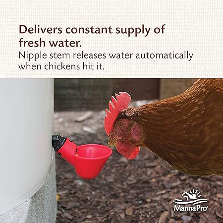 WATERER CUP DRINKER 4 GAL RED