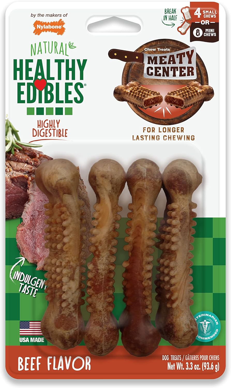 Nylabone Meaty Center Chew 4ct
