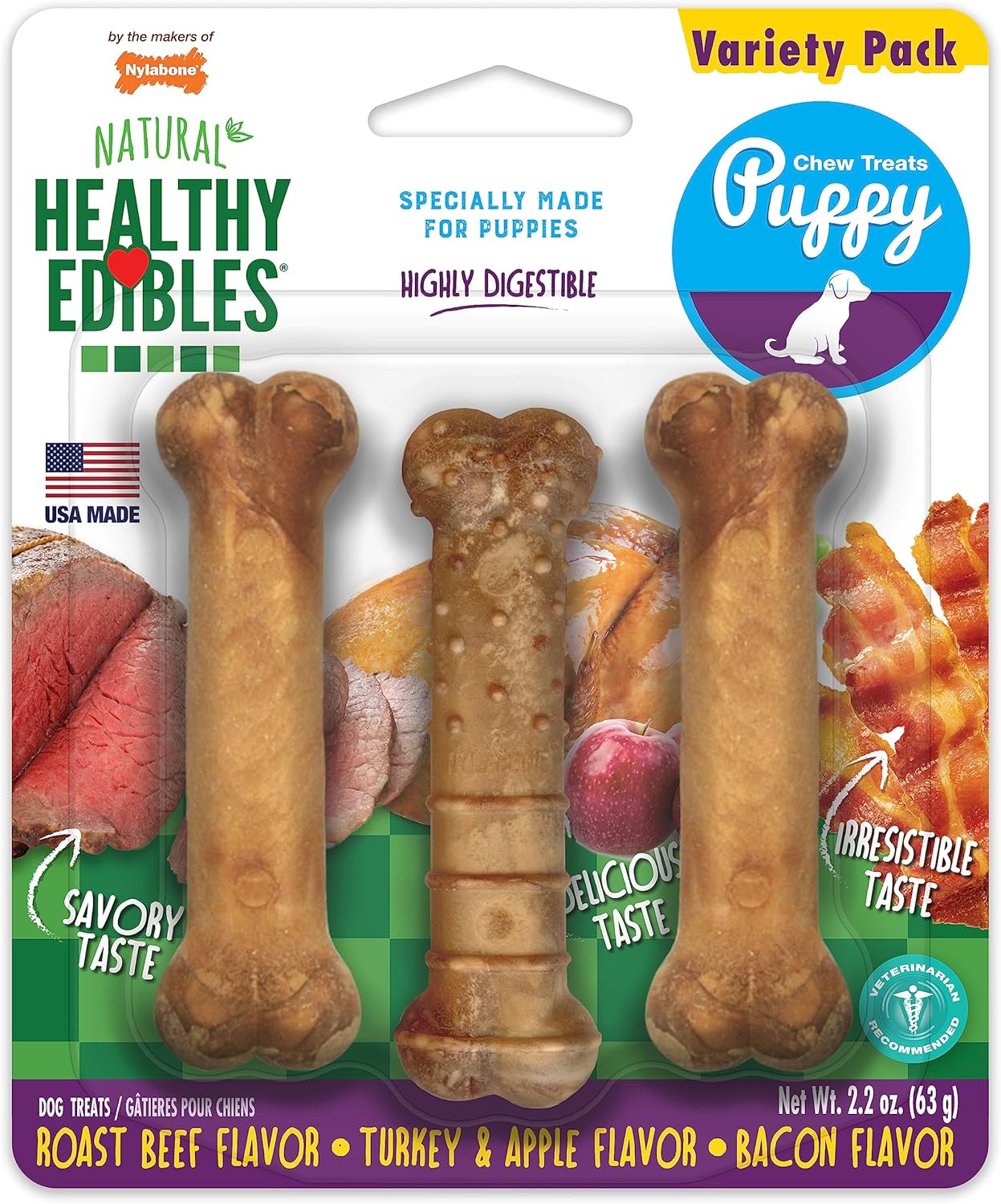 Nylabone Puppy Dog Chew 3ct