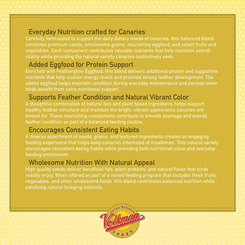 Volkman Avian Science Super Canary 20#