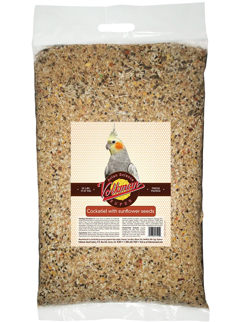 Volkman A S COCKATIEL  W / SUN 20#