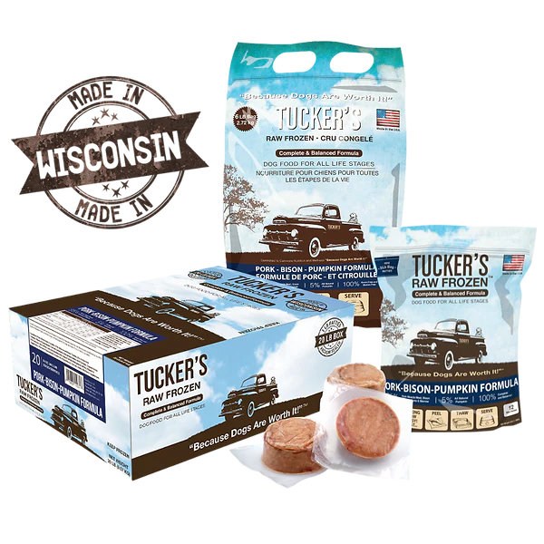 Tuckers FROZEN RAW PORK-BISON-PUMPKIN 20LBS