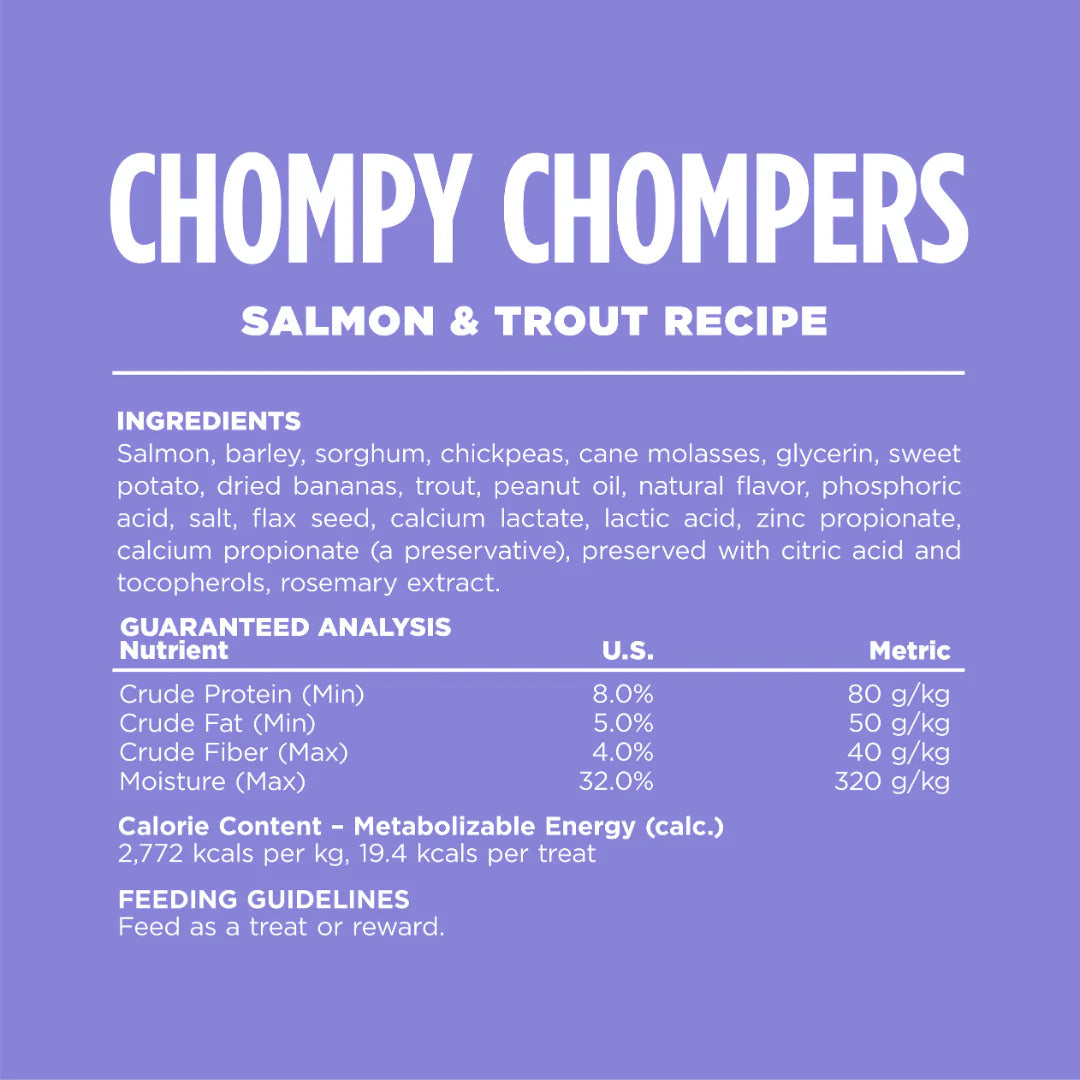 NS CHOMPY SALMON TREAT 6OZ