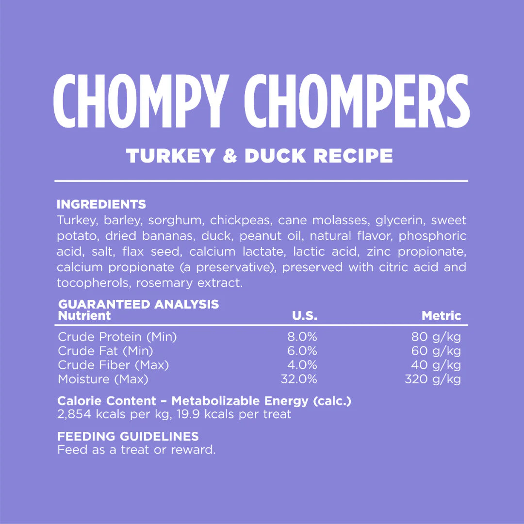 NutriSource CHOMPY TURKEY TREAT 6OZ