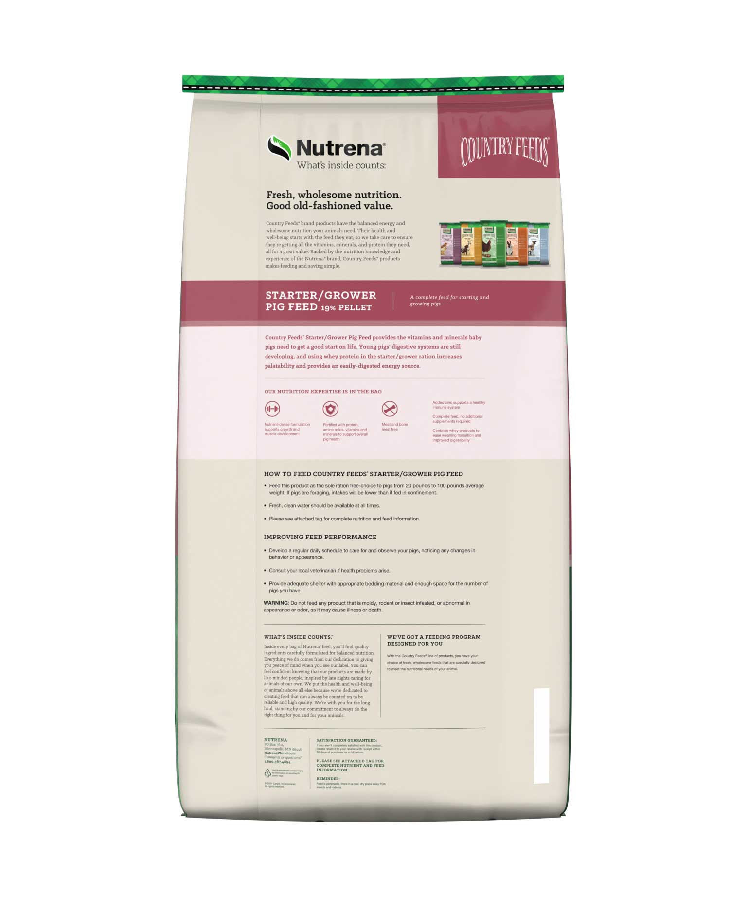 PIGSTARTER GREEN 19% 50LB