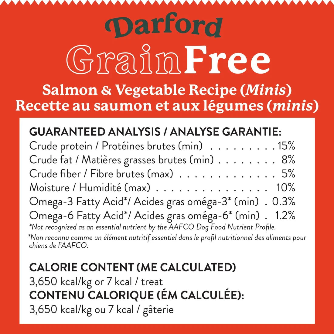 Darford Grain-Free Salmon & Vegetable Flavored Dog Biscuits 15lb