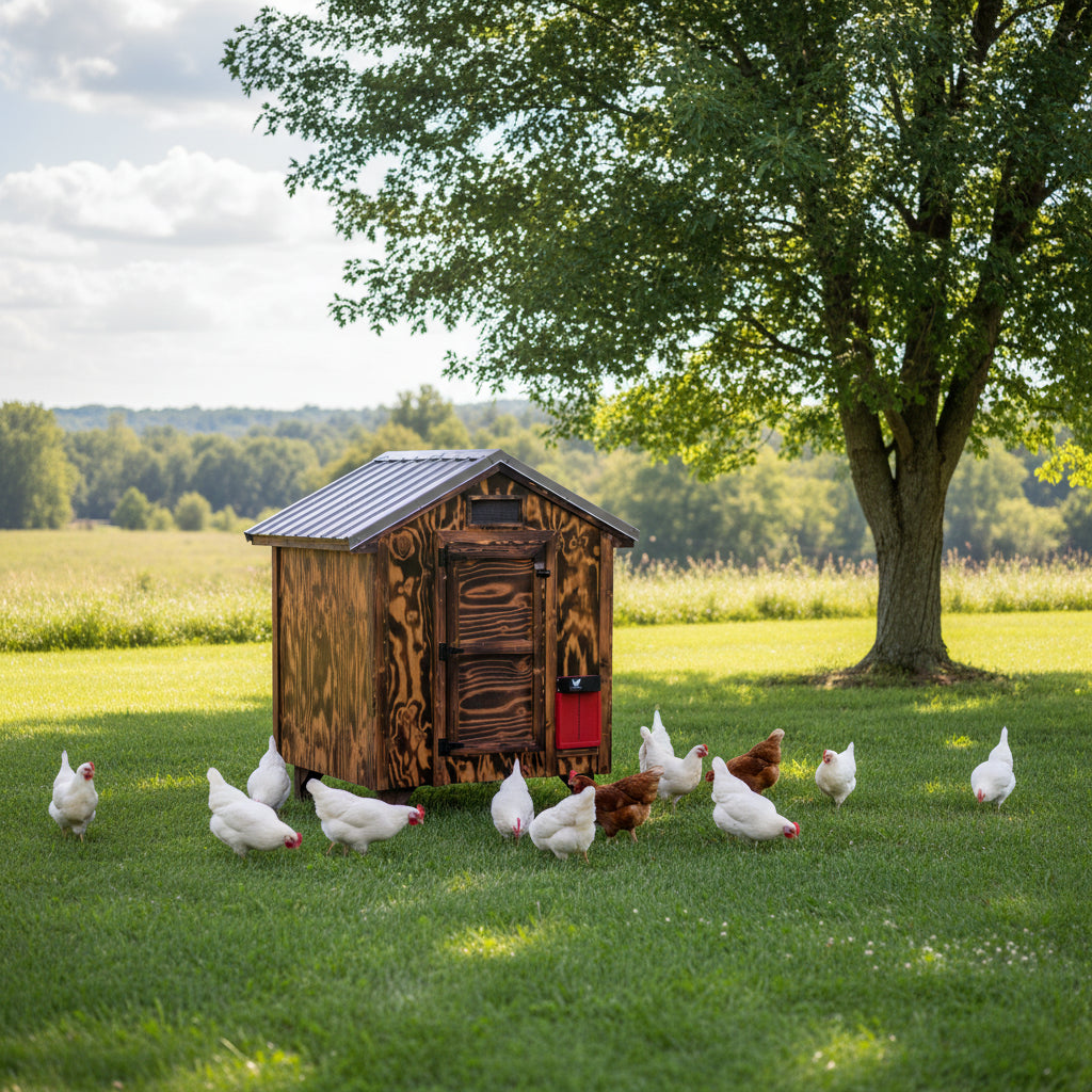 WR CHICKEN WOOD COUP BURNT WOOD 4 box w auto Door