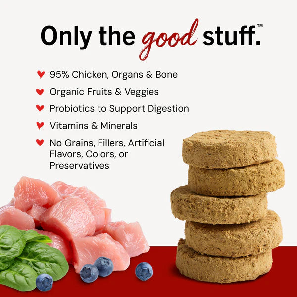 Stella and Chewy's Chicken Freeze-Dried Patties for Dogs 25oz