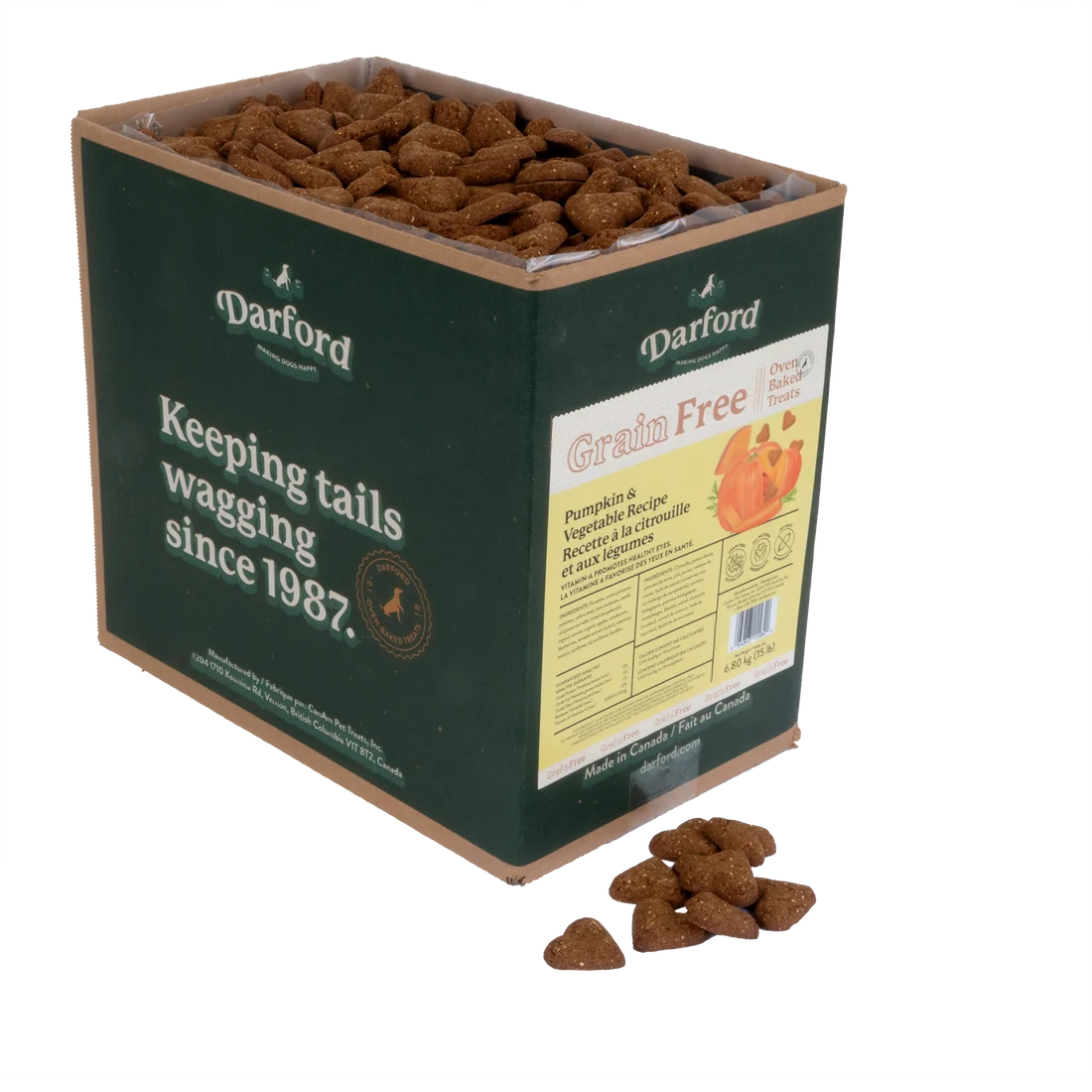 Darford Grain-Free Pumpkin & Vegetable Flavored Dog Biscuits 15lb