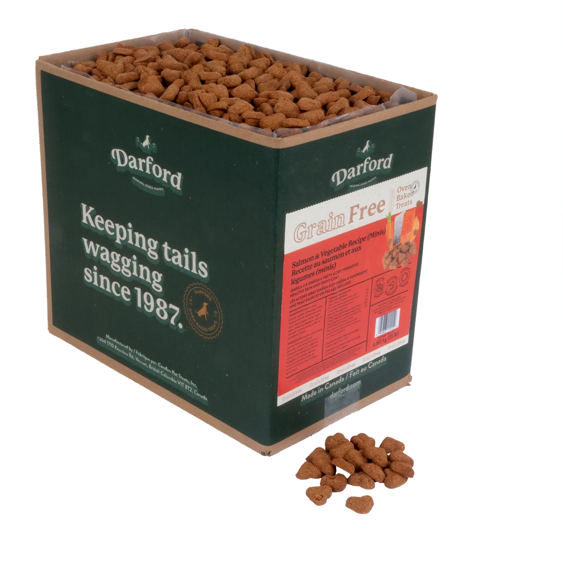 Darford Grain-Free Salmon & Vegetable Flavored Dog Biscuits 15lb