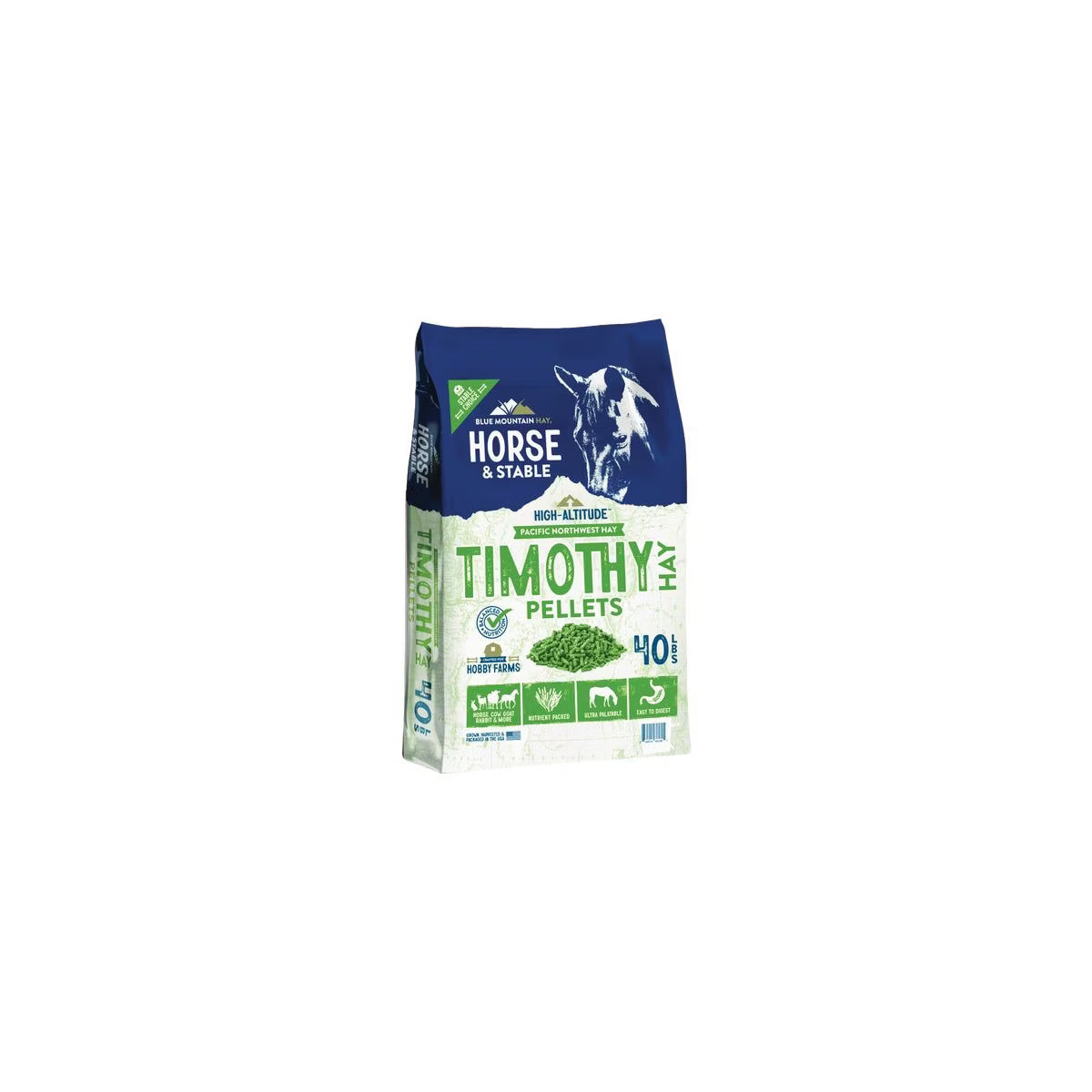 Blue Mountain Hay High Altitude Timothy Pellets 40LB