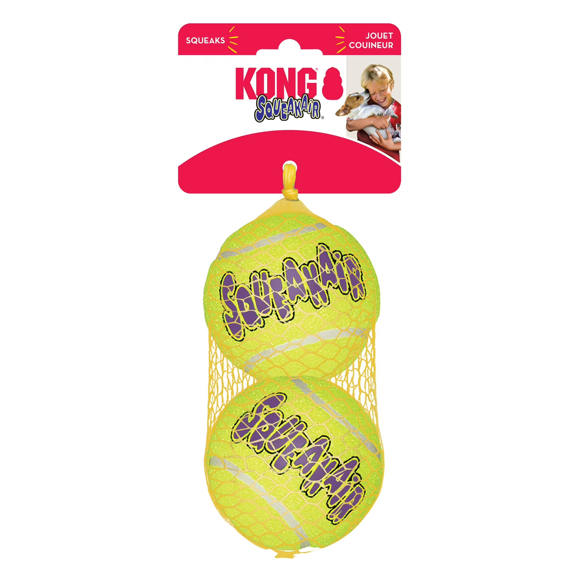 SQUEAKER TENNIS BALL LG2 PK