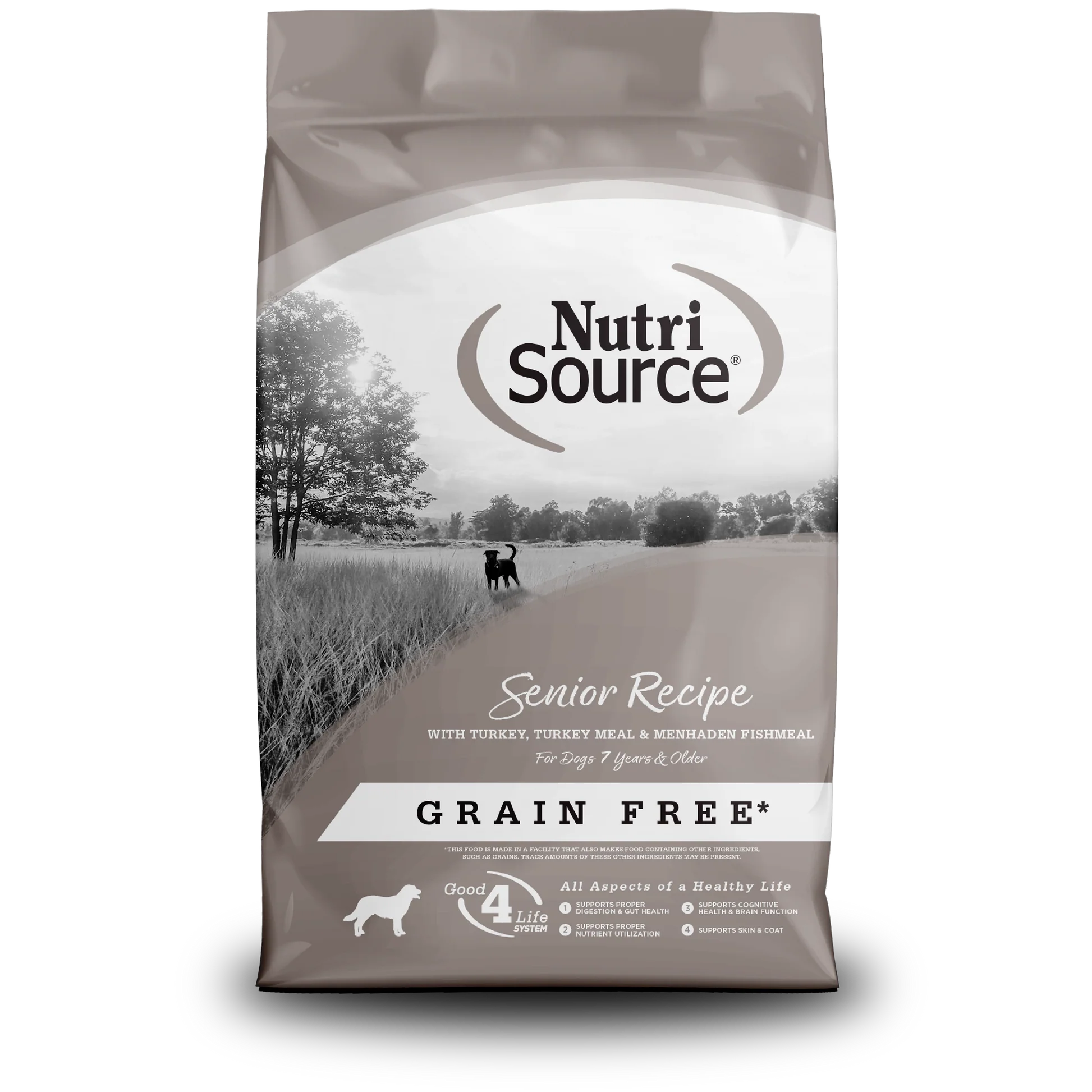 NutriSource Grain-Free Senior Dry Dog Food 5lb