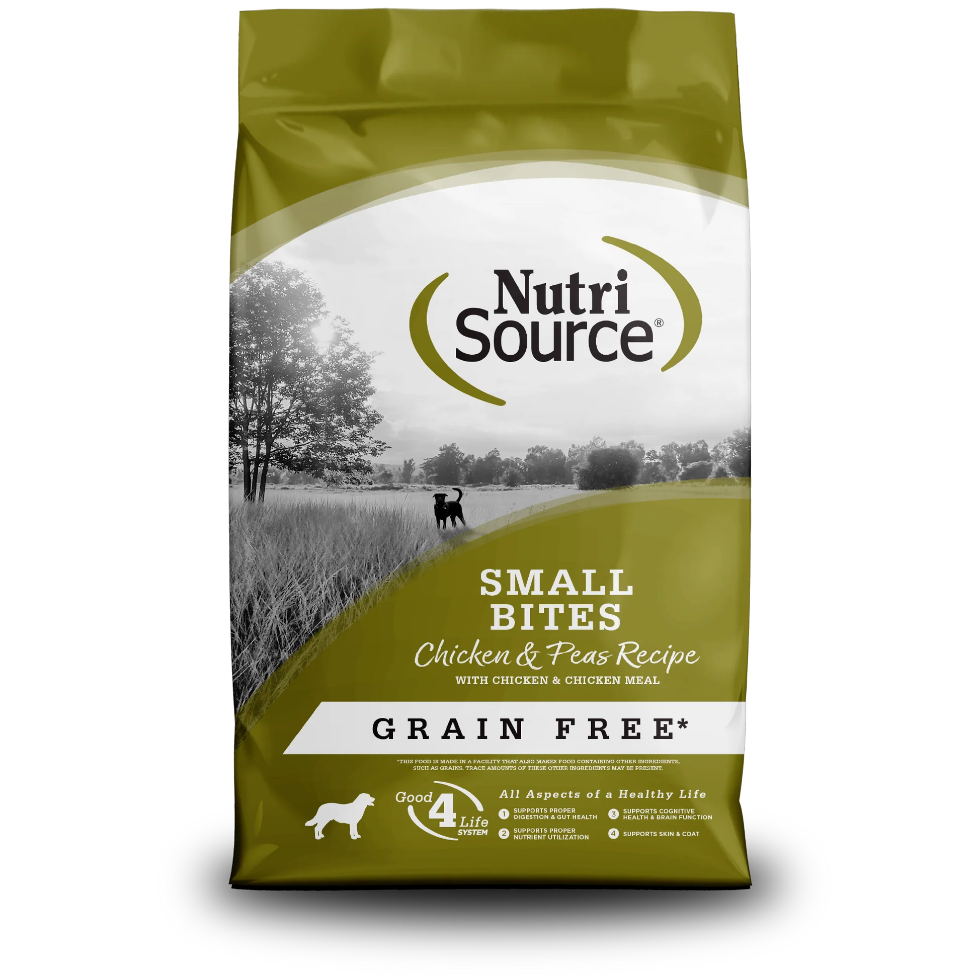 NutriSource Grain-Free Small Breed Chicken & Peas Recipe Dry Dog Food 12lb