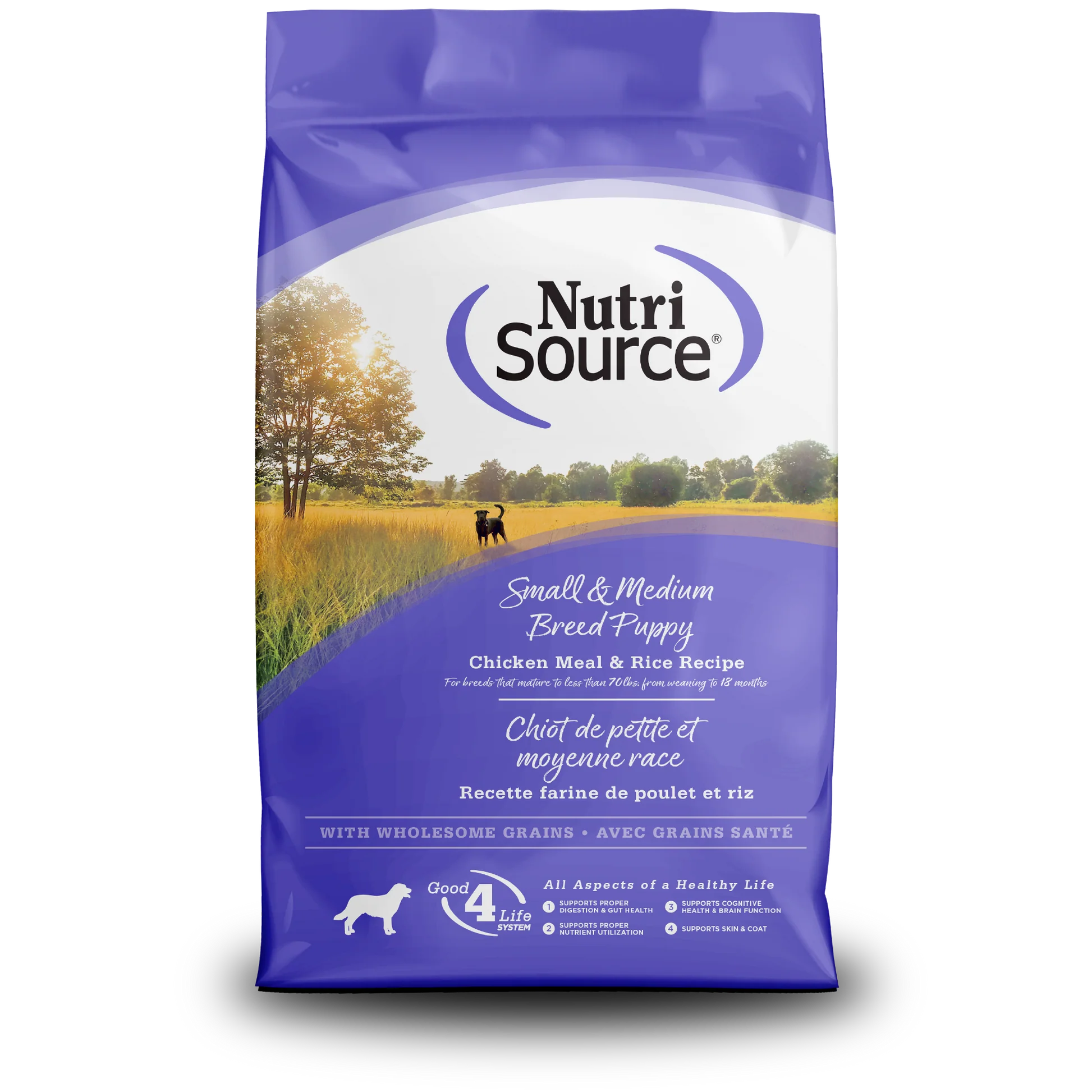 NutriSource Small & Medium Breed Puppy Chicken & Rice Recipe Dry Dog Food 12lb