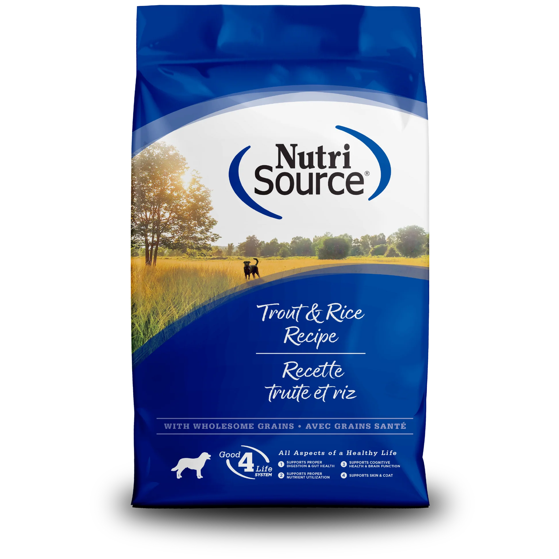 NutriSource Trout & Rice Recipe Dry Dog Food 26lb