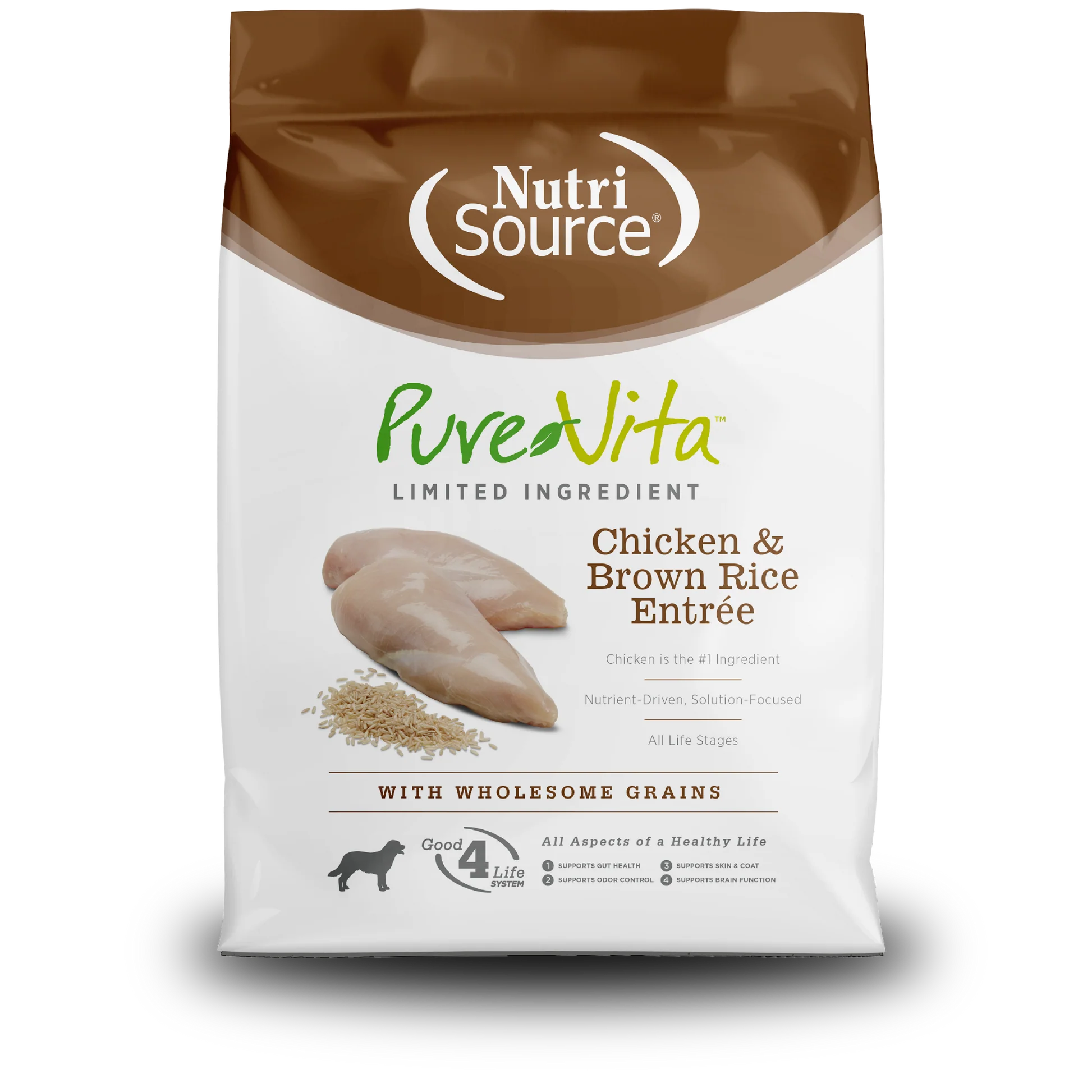 NutriSource PureVita Chicken and Rice Dry Dog Food 25lb