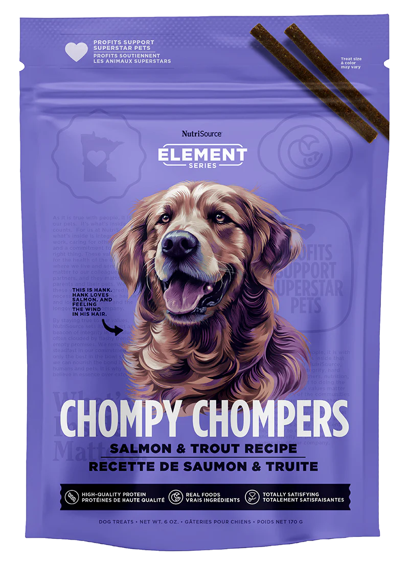 NS CHOMPY SALMON TREAT 6OZ