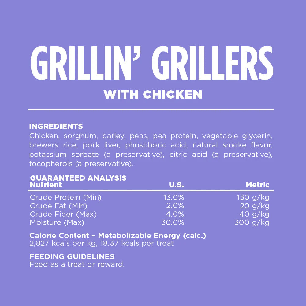 NutriSource GRILLERS CHICKEN TREAT 32OZ